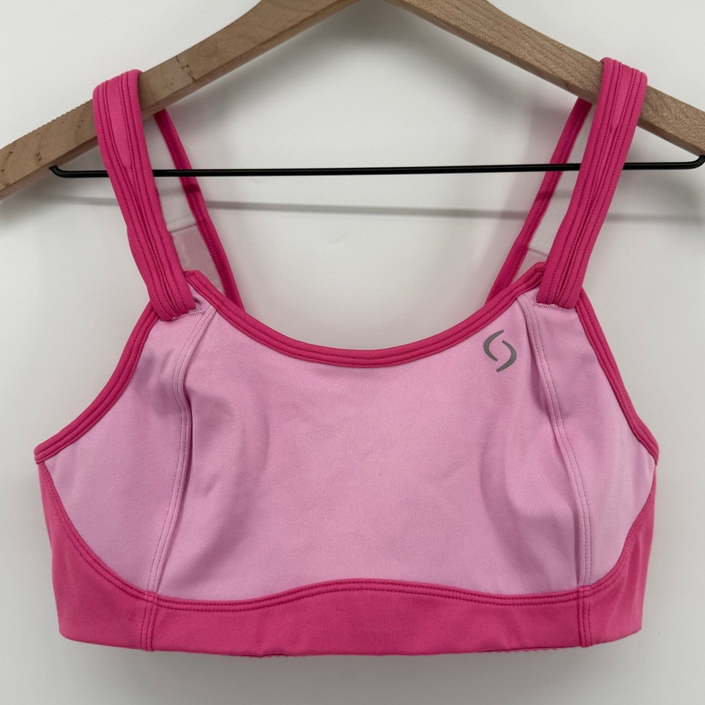 Moving Comfort Fiona Wireless Sports Bra Pink 34C Hook Loop 350003